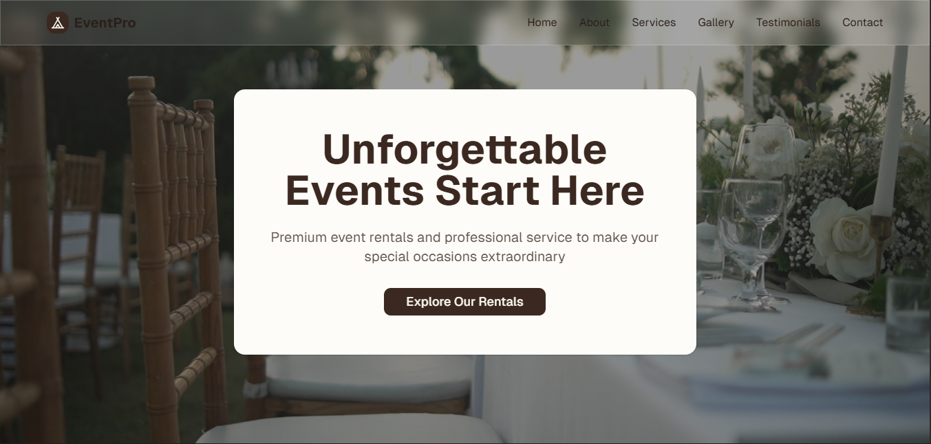 Event Hosting Website