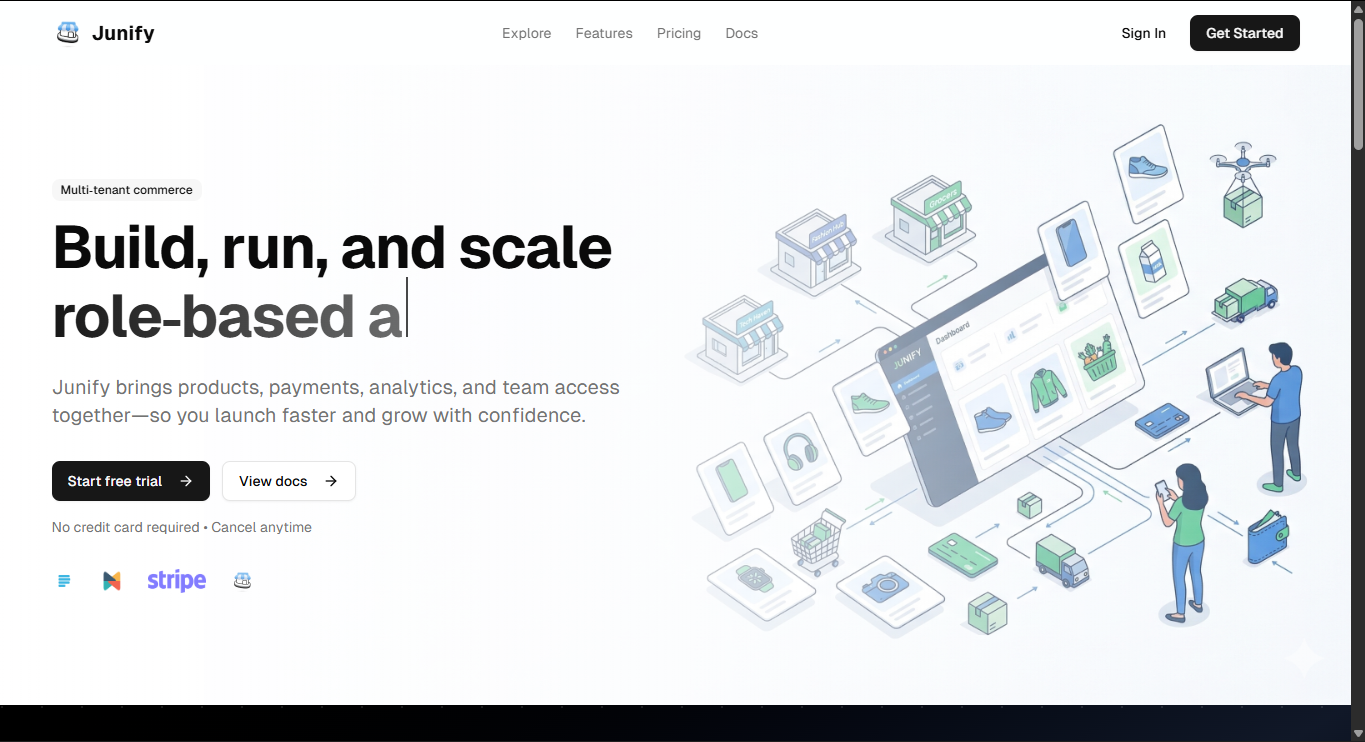 Junify – E-commerce SaaS Platform