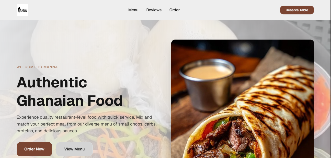 MANNA – Authentic Ghanaian Restaurant